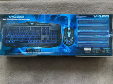 Load image into Gallery viewer, USB Wired Gaming Keyboard & Mouse Set Laptop PC Cool RGB LED Backlight Gamer Combo