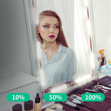 Load image into Gallery viewer, 14 Strings 42 Beads Vanity Mirror Lights, Hollywood Style, Ultra Bright White, Dimmable Touch Control
