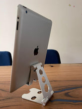 Load image into Gallery viewer, Premium Sturdy Foldable Aluminum Stand Universal for Tablets & Phones up to 12.9" with Pouch