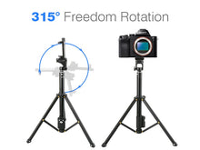 Load image into Gallery viewer, YUNTENG 1688 3 in 1 Bluetooth Portable Selfie Stick Mini Tripod For Phone/Tablet/Light Camera Height up to 134cm