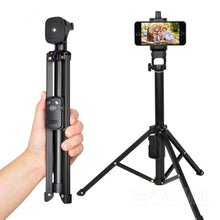Load image into Gallery viewer, YUNTENG 1688 3 in 1 Bluetooth Portable Selfie Stick Mini Tripod For Phone/Tablet/Light Camera Height up to 134cm