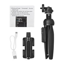 Load image into Gallery viewer, YUNTENG 9928 2-in-1 Mini Tripod Selfie Stick Phone Holder Remote Control for Camera Go Pro Phone up to Size 6.5"