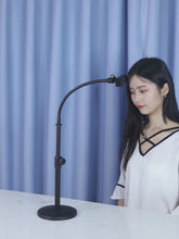 Load and play video in Gallery viewer, Multipurpose Flexible Goose Neck Phone Desk Stand Holder for Photo Filming with Bluetooth Remote Shutter