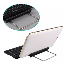 Load image into Gallery viewer, Universal Bluetooth Wireless Keyboard with Stand Built In Rechargeable Battery for Phone & Tablet