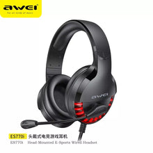 Load image into Gallery viewer, AWEI ES770i Wired Led Gaming Headphone With Microphone Stereo 7.1 Bass Sound Phone/Tablet/PS4/5/PC