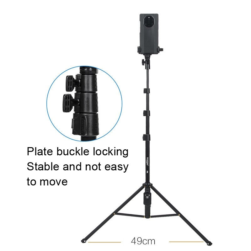 YUNTENG 1388L 1.75M Lengthen Tripod Selfie Stand Bluetooth Remote Control LED Light Photography Bracket for Live Video Recording