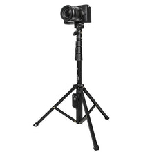 Load image into Gallery viewer, YUNTENG VCT-1388L 1.75M Lengthen Tripod Selfie Stand Bluetooth Remote Control LED Light Photography Bracket for Live Video Recording
