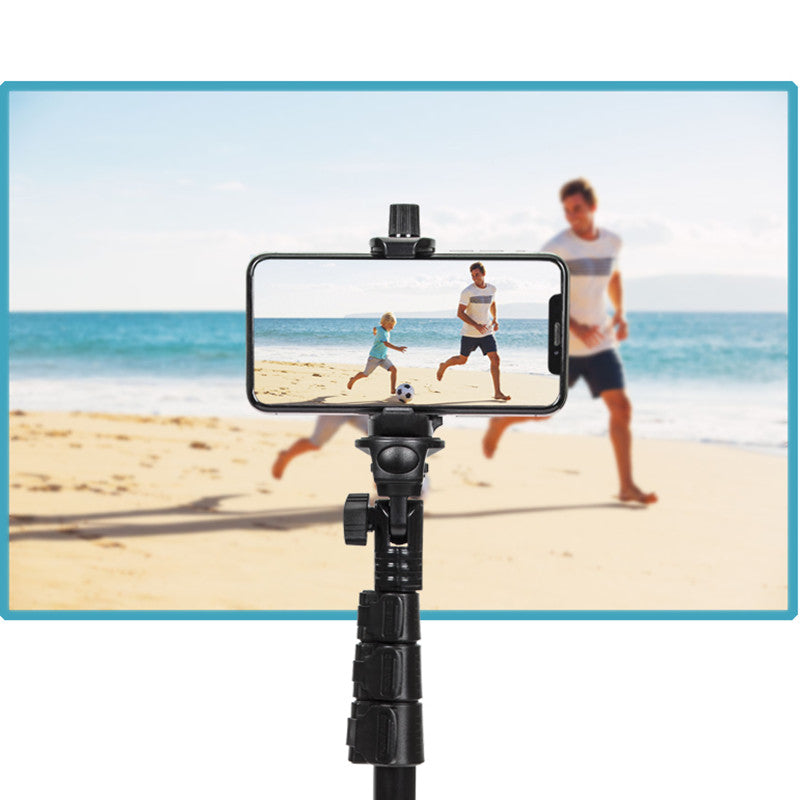 YUNTENG 1388L 1.75M Lengthen Tripod Selfie Stand Bluetooth Remote Control LED Light Photography Bracket for Live Video Recording