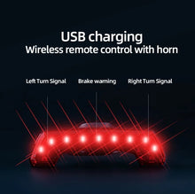 Load image into Gallery viewer, Bicycle Taillights Night Light Wireless Remote Control Warning Light Horn Waterproof Bike Lamp
