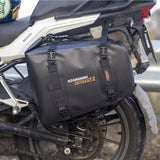 RZAHUAHU Motorcycle Rear Bag Motor Side Tail Bag Waterproof Saddle Storage Bag (Polyester+TPU) 16L/305x410x150mm/0.72kg (YA-1620)