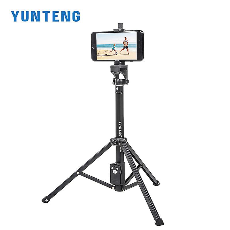 YUNTENG 1688L Compact Light Weight Phone Selfie Stick Tripod Heighten Hand-held Bluetooth Remote Extendable 45-195cm, Weight: 410g