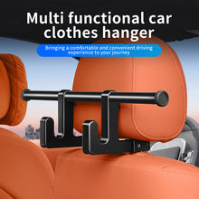 Load image into Gallery viewer, Universal Car Seat Back Double Hooks Umbrella Clothing Storage Rack(Black)
