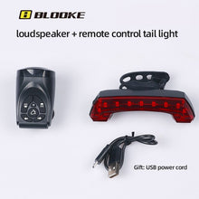 Load image into Gallery viewer, Bicycle Taillights Night Light Wireless Remote Control Warning Light Horn Waterproof Bike Lamp
