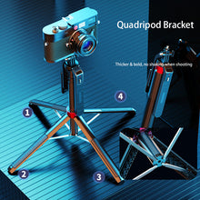 Load image into Gallery viewer, Selfie Stick Tripod Extendable 30cm-185cm, Portable Camera Tripod, All In One Extendable Phone Tripod Stand With Wireless Remote 360° Rotation For Video Recording, Vlogging, Live Streaming, Universal 1/4 Nut Connector For Camera
