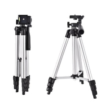 Load image into Gallery viewer, Light Weight Portable Aluminum Tripod Stand &amp; Phone Bracket for Phone &amp; Camera (Below 2kg) Height: 33~103cm
