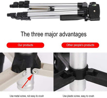 Load image into Gallery viewer, Light Weight Portable Aluminum Tripod Stand &amp; Phone Bracket for Phone &amp; Camera (Below 2kg) Height: 33~103cm
