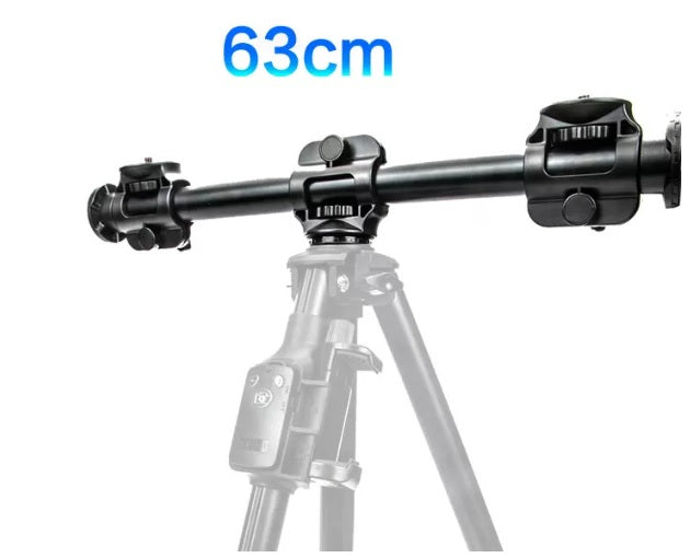 YUNTENG VCT-369 Crossbar Bracket Tripod Extension Rod 1/4 Screw Suitable for Phone Camera Live Photography 69cm