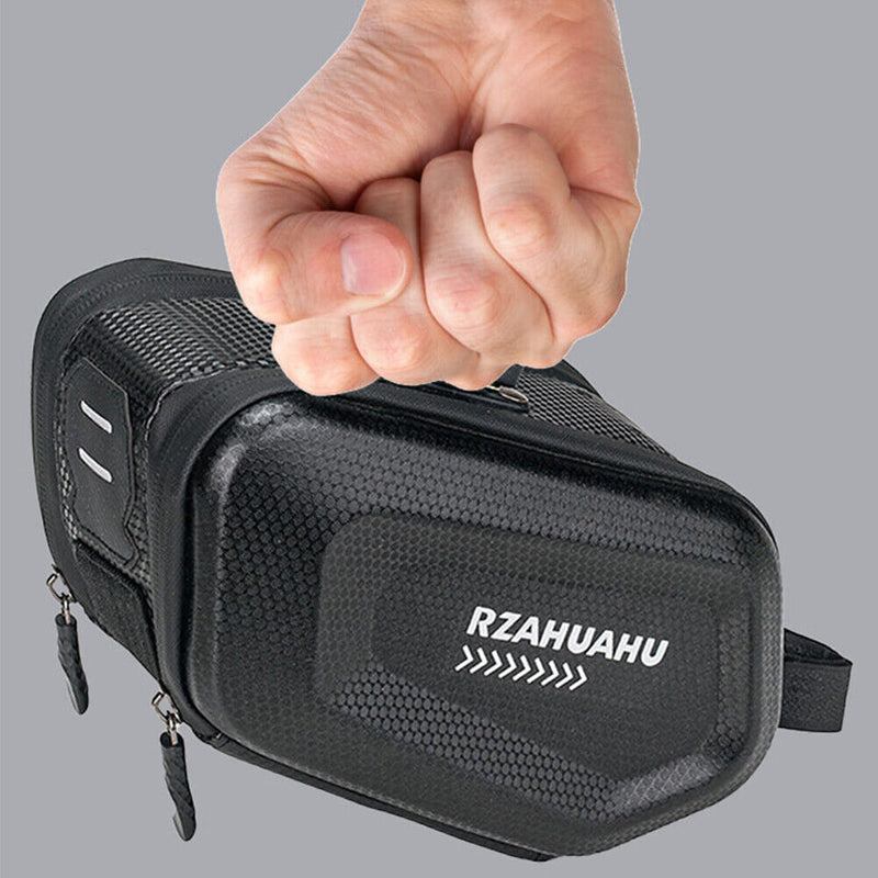 RZAHUAHU Bicycle Saddle Bag 2.5L Large Capacity Seatpost Storage Bag Hard Shell (YA-467)