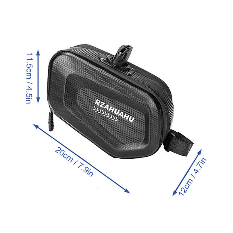 RZAHUAHU Bicycle Saddle Bag 2.5L Large Capacity Seatpost Storage Bag Hard Shell (YA-467)