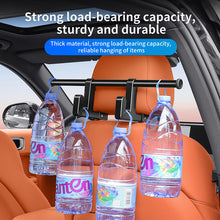 Load image into Gallery viewer, Universal Car Seat Back Double Hooks Umbrella Clothing Storage Rack(Black)
