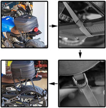 Load image into Gallery viewer, RZAHUAHU Motorcycle Luggage Bags Rear Seat Waterproof Bag Tail Bag Backpack Motorbike Helmet Bag Storage Bags with Expandable Storage 20-28L (YA-533)
