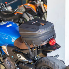 Load image into Gallery viewer, RZAHUAHU Motorcycle Luggage Bags Rear Seat Waterproof Bag Tail Bag Backpack Motorbike Helmet Bag Storage Bags with Expandable Storage 20-28L (YA-533)
