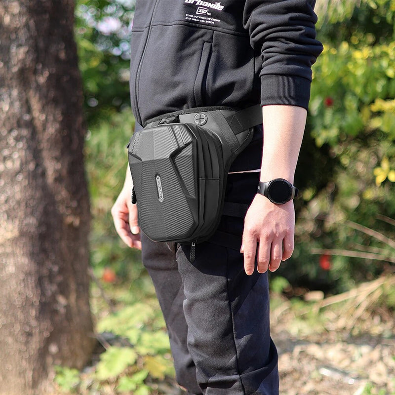 RZAHUAHU Motorcycle Drop Waist Leg Bag Portable Waterproof Shoulder Waist Pack Belt Hip Bum Luggage Ride Bags (YA-566)