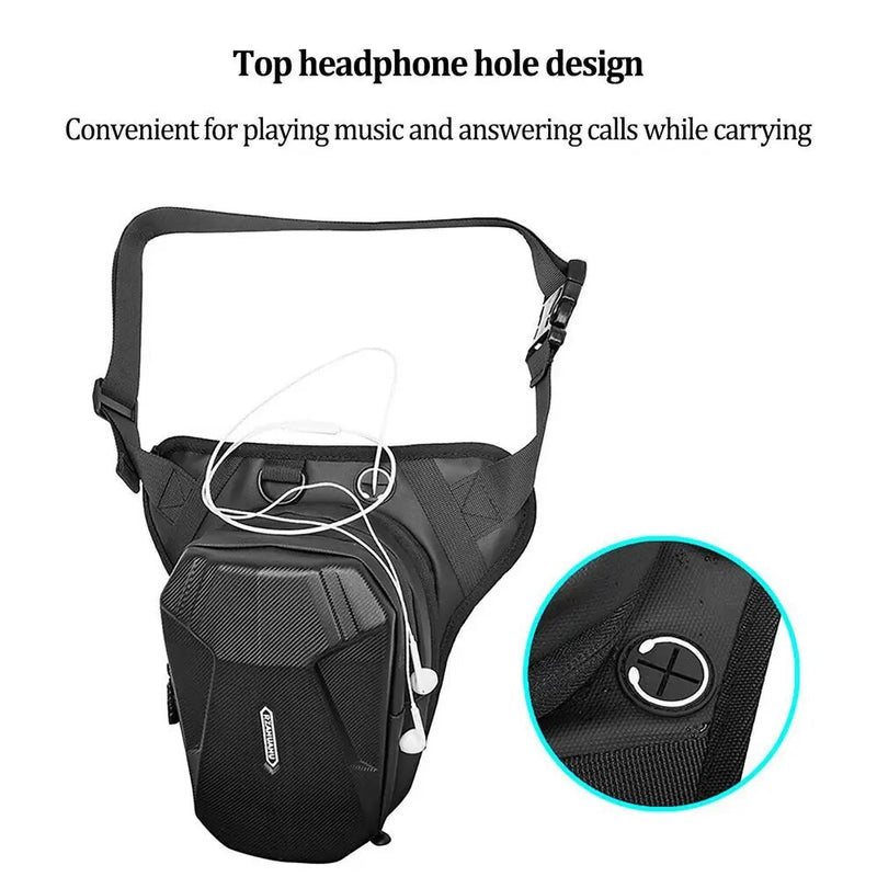 RZAHUAHU Motorcycle Drop Waist Leg Bag Portable Waterproof Shoulder Waist Pack Belt Hip Bum Luggage Ride Bags (YA-566)