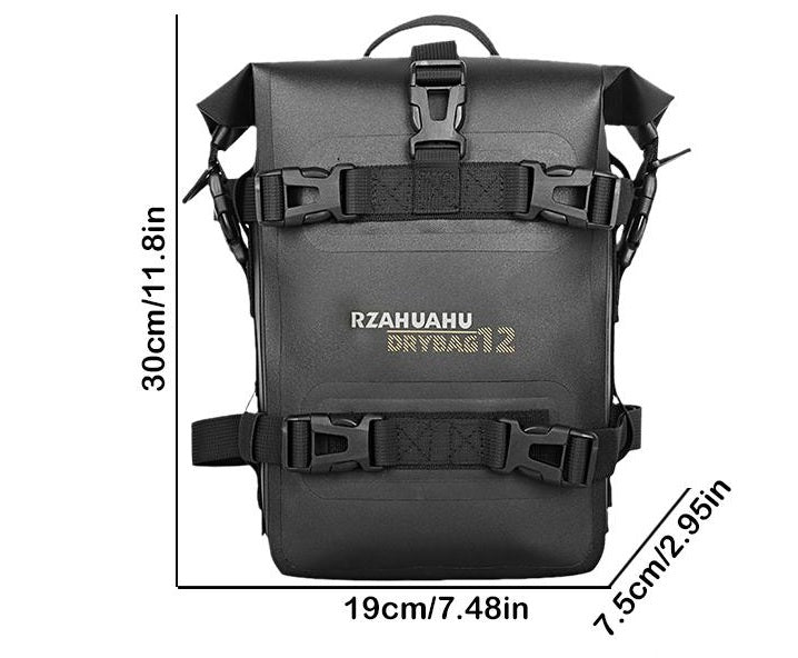 RZAHUAHU Motorcycle Saddle Bag Multifunctional Bumper Bag Waterproof (Polyester+TPU) 4L/300x190x75mm/0.45kg (YA-556)