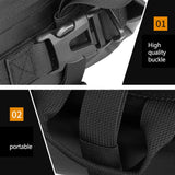 RZAHUAHU Motorcycle Saddle Bag Multifunctional Bumper Bag Waterproof (Polyester+TPU) 4L/300x190x75mm/0.45kg (YA-556)