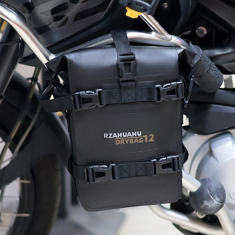 RZAHUAHU Motorcycle Saddle Bag Multifunctional Bumper Bag Waterproof (Polyester+TPU) 4L/300x190x75mm/0.45kg (YA-556)