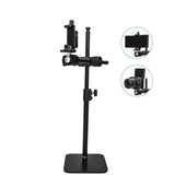 YUNTENG VCT-808 Table Phone Clip Holder Microphone DSLR Camera Desktop Mount Stand & Horizontal Pole