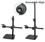 YUNTENG VCT-808 Table Phone Clip Holder Microphone DSLR Camera Desktop Mount Stand & Horizontal Pole