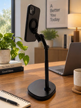 Load image into Gallery viewer, Magnetic Magsafe &amp; Holder Desktop Stand Overhead Flexible Angle Movement &amp; Height Adjustable
