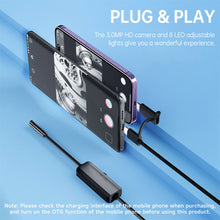 Load image into Gallery viewer, USB-C &amp; Lightning 2 in 1 Direct Plug To iPhone 15 Android iOS Borescope Endoscope Inspection Camera - 5.0 Meter Hard Wired
