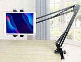 360° Rotatable & Multiple Angle Phone & Tablet Holder Support for Tablet up to Size 13" with 2 Way Andle Holding