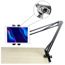 Load image into Gallery viewer, 360° Rotatable &amp; Multiple Angle Phone &amp; Tablet Holder Support for Tablet up to Size 13&quot; with 2 Way Andle Holding
