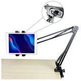 360° Rotatable & Multiple Angle Phone & Tablet Holder Support for Tablet up to Size 13" with 2 Way Andle Holding