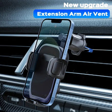 Load image into Gallery viewer, 360° Universal Car Air Vent Phone Holder with Anti Fall Hook, Rotatable Arm &amp; Extra Width Phone Bracket
