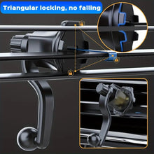 Load image into Gallery viewer, 360° Universal Car Air Vent Phone Holder with Anti Fall Hook, Rotatable Arm &amp; Extra Width Phone Bracket
