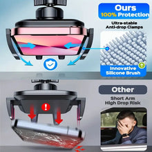Load image into Gallery viewer, 360° Universal Car Air Vent Phone Holder with Anti Fall Hook, Rotatable Arm &amp; Extra Width Phone Bracket
