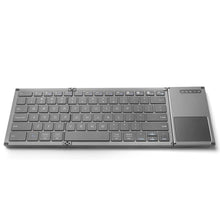 Load image into Gallery viewer, Universal 78 Keys Multi-function Ultra-thin Mini Three Fold Bluetooth Keyboard
