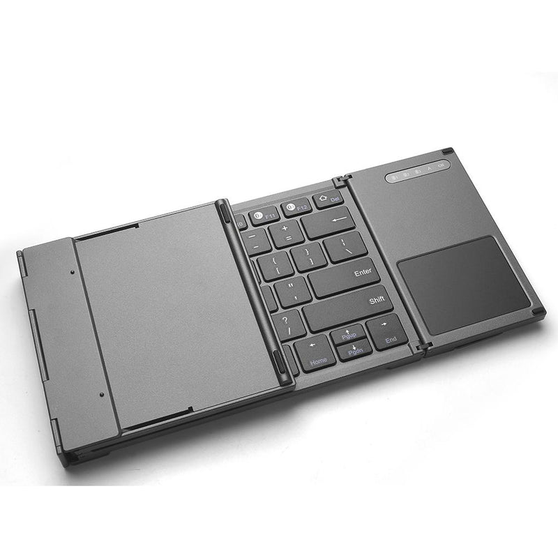 Universal 78 Keys Multi-function Ultra-thin Mini Three Fold Bluetooth Keyboard