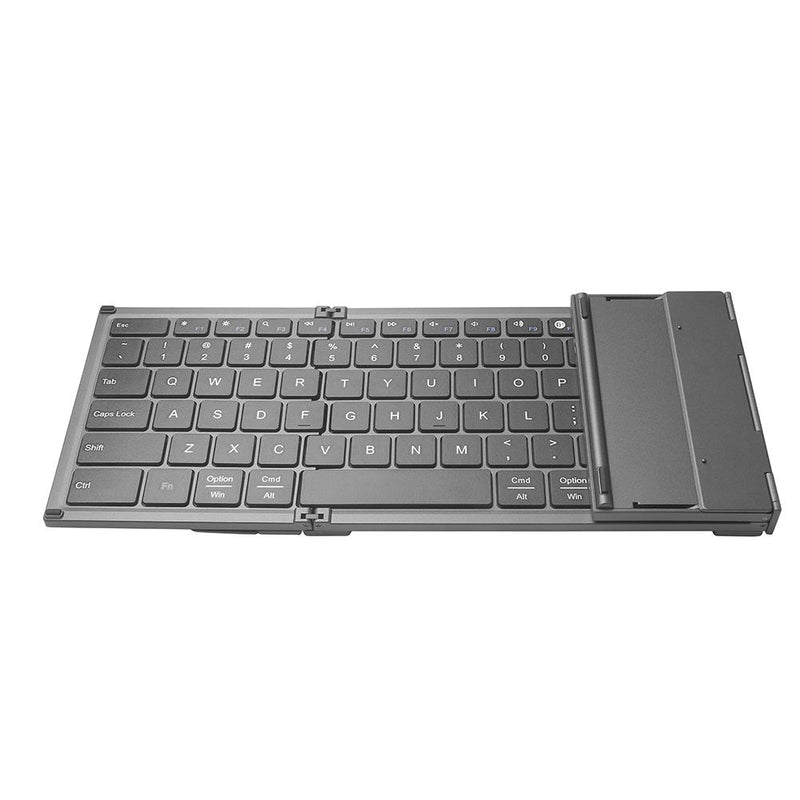 Universal 78 Keys Multi-function Ultra-thin Mini Three Fold Bluetooth Keyboard