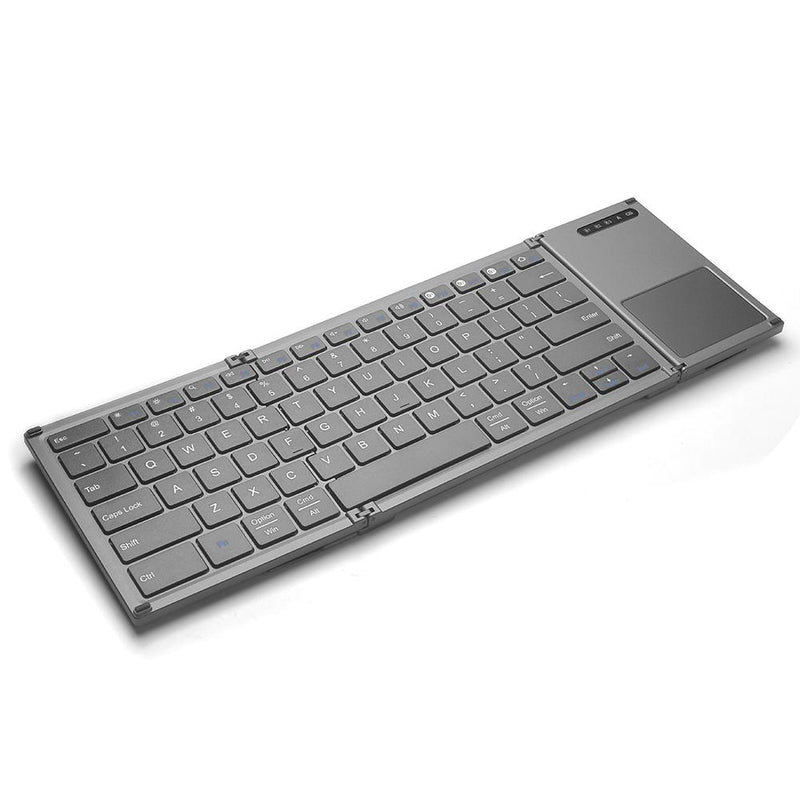 Universal 78 Keys Multi-function Ultra-thin Mini Three Fold Bluetooth Keyboard