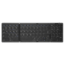 Load image into Gallery viewer, Bluetooth Wireless Rechargeble Folding Keyboard wiht Numeric Pad
