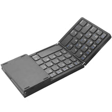 Load image into Gallery viewer, Bluetooth Wireless Rechargeble Folding Keyboard wiht Numeric Pad
