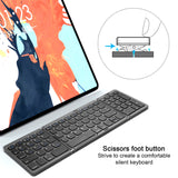 Bluetooth Wireless Rechargeble Folding Keyboard wiht Numeric Pad