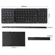 Load image into Gallery viewer, Bluetooth Wireless Rechargeble Folding Keyboard wiht Numeric Pad
