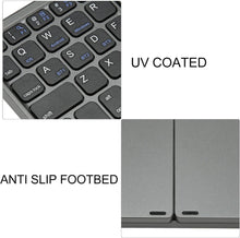 Load image into Gallery viewer, Bluetooth Wireless Rechargeble Folding Keyboard with Touch Pad 64 Keys USB C Charging
